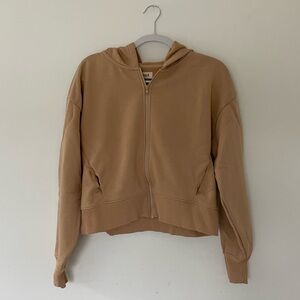 Pact Cropped Zip-up Hoodie